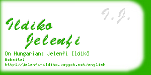 ildiko jelenfi business card